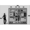 Ver imagem 4 de Guarda Roupa Casal 100% MDF 6 Portas 6 Gavetas - Rizon -Branco