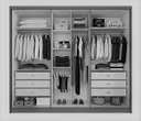 Ver imagem 3 de Guarda Roupa Casal 100% MDF 6 Portas 6 Gavetas - Rizon -Branco