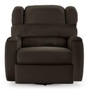 Ver imagem 4 de Poltrona do Papai Reclinável Napoli Glider Giratória Massagem Pu Marrom Fh1