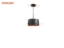 Ver imagem 1 de Pendente Luminária Lustre Bilboque Large Grande Diametro 30cm PT Fosco Cobre