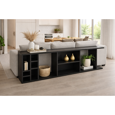 Aparador Mesa para Sofá com Adega Nicho Decoração