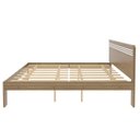 Ver imagem 5 de Cama de Casal para Colchão 1,38m Amendoa/branco Cm8009 Tecno Mobili