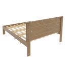 Ver imagem 2 de Cama de Casal para Colchão 1,38m Amendoa/branco Cm8009 Tecno Mobili