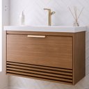 Ver imagem 1 de Gabinete para Banheiro 80cm com 1 Porta 1 Gaveta e Cuba de Embutir Paraty