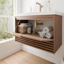 Ver imagem 4 de Gabinete para Banheiro 80cm com 1 Porta 1 Gaveta e Cuba de Embutir Paraty