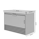 Ver imagem 3 de Gabinete para Banheiro 80cm com 1 Porta 1 Gaveta e Cuba de Embutir Maragogi