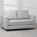 Ver imagem 1 de Sofá-Cama Mira Casal Cinza Claro - 1,50m