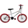 Bicicleta Aro 20 Bmx Cross Freestyle Aero - Branco com Vermelho - 1