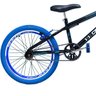 Bicicleta Aro 20 Bmx Cross Freestyle Aero - Preto com Azul - 3