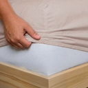 Ver imagem 3 de Jogo de Cama Lençol 400 Fios Casal P. Palito 4 Pçs Bege Casa Dona