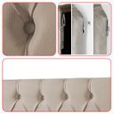 Ver imagem 7 de Cabeceira Painel Estofada Paris Suede Bege Solteiro 90cm para Cama Box