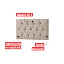 Ver imagem 6 de Cabeceira Painel Estofada Paris Suede Bege Solteiro 90cm para Cama Box