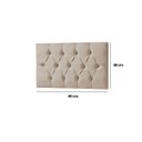 Ver mais imagens de Cabeceira Painel Estofada Paris Suede Bege Solteiro 90cm para Cama Box