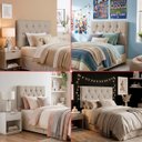Ver imagem 3 de Cabeceira Painel Estofada Paris Suede Bege Solteiro 90cm para Cama Box