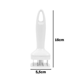 Amaciador Manual Carne Inox Churrasco:branco - 4