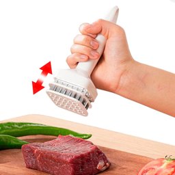 Amaciador Manual Carne Inox Churrasco:branco - 2