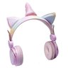 Fone de Ouvido sem Fio Bluetooth Unicornio - Rosa-claro - 5