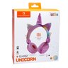 Fone de Ouvido sem Fio Bluetooth Unicornio - Rosa-claro - 1