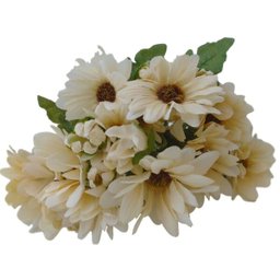 Kit com 6 buques de flores do campo artificiais margaridas - 4