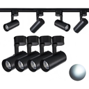 Ver imagem 1 de Kit 4 Spot de Trilho Preto 6500k 7W c/ 1 Trilho de 1m Preto
