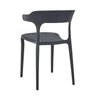 Kit 4 Cadeiras de Jantar Garden Luxo Preta Resistente - 5