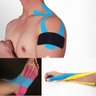 Fita Cinesiologia Musculação Lesoes Fisioterapia Bandagem Esporte Kinesio Tape - Roxo - 3