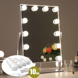 Luz de Espelho Usb Maquiagem Make Camarim LED Studio 3 Cores Ajustavel - 2