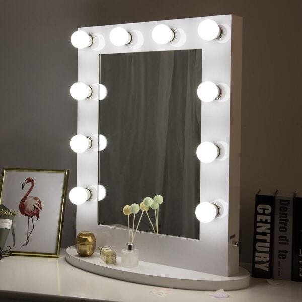 Luz de Espelho Usb Maquiagem Make Camarim LED Studio 3 Cores Ajustavel - 5