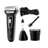 Maquina De Cortar Cabelo Profissional Barbeador E Aparador 3 Em 1 Recarregável Kemei - Km-6558 - 2