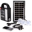 Ver imagem 3 de Luminária Placa Solar Lanterna Usb Carrega Celular 3 Lâmpadas Emergência