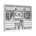 Ver imagem 4 de Guarda-Roupa 6 Portas 6 Gavetas Brescia Bege/Branco/Duna