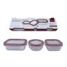 Conjunto 3 Potes de Vidro com Tampa Hermética Redondo 150ml - 1