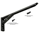 Ver imagem 4 de Kit 03 Pares Suporte para Mesa Dobrável Retrátil 30 Cm H02 Mão Francesa Preto - Lyam