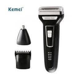 Maquina De Barbear Aparador Pelos Elétrico Corta Cabelo 3 Em 1 Kemei - 3