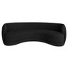 Sofá Curvo 3 Lugares Sala de Estar Recepção Noruega 180cm Suede Preto - 3