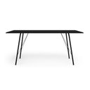 Ver imagem 4 de Mesa Jantar Paraty 150cm Tampo Preto com Cadeiras 6 Cadeiras Angra Estofadas Preta e Bege Preto