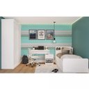 Ver imagem 1 de Quarto de Solteiro Completocom Bicama, Guarda-Roupa 2 Portas e Escrivaninha Life Espresso Móveis