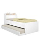 Ver mais imagens de Quarto de Solteiro Completocom Bicama, Guarda-Roupa 2 Portas e Escrivaninha Life Espresso Móveis