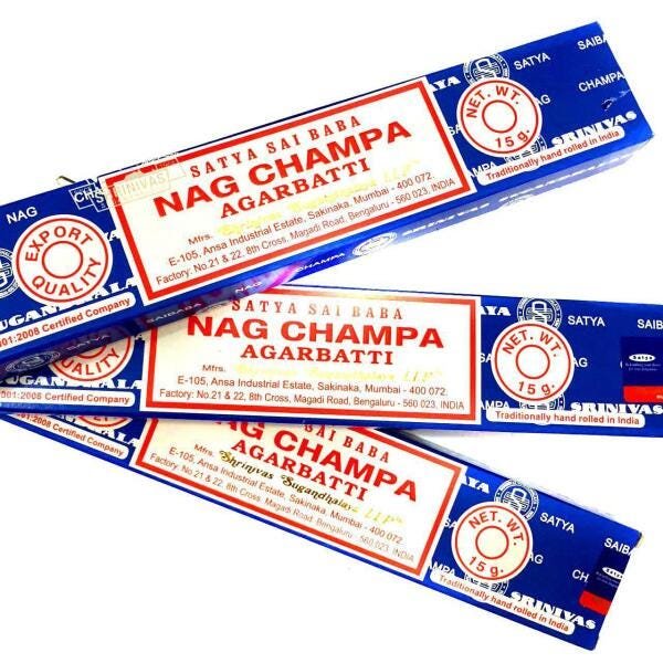 Kit 10 Caixas De Incenso Nag Champa Satya Sai Baba Agarbatti - 3