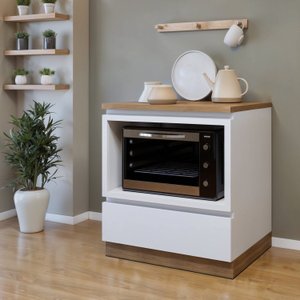 Balcão Forno 1 Gaveta com Rodapé 70 Cm 100% Mdf Rainha