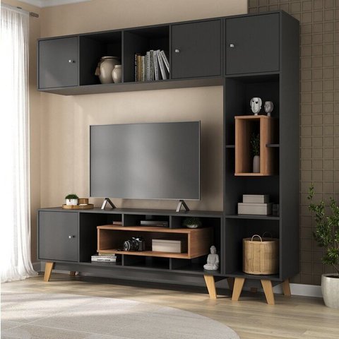 Estante Home para TV até 65 Polegadas com 3 Portas Concept Yescasa
