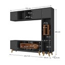Ver imagem 3 de Estante Home para Tv até 65 Polegadas com 3 Portas Concept Yescasa