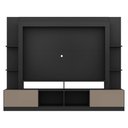 Ver imagem 6 de Estante para TV até 65" Multimóveis Oslo FG3395 Preta/Lacca Fumê