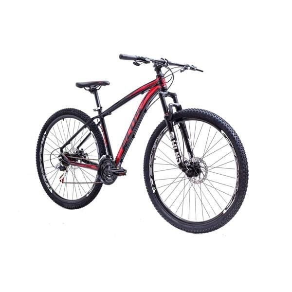 Bicicleta Aro 29 Ecos Touareg 24V Câmbios Index Freio A Disco - Preto com Vermelho - 15 - 2