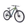Bicicleta Aro 29 Ecos Touareg 27 Marchas, K7, Freios Hidráulicos E Suspensão Trava - Preto com Azul  - 3