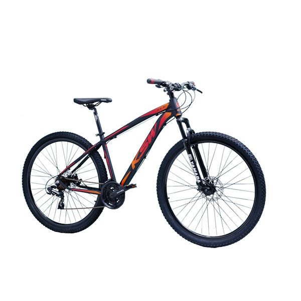 Bicicleta Aro 29 Ksw Ltx 21 Marchas Câmbios Shimano Freio A Disco - Preto com Vermelho - 17 - 1