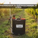 Ver imagem 3 de Pulverizador 2x1 Elétrico Bateria e Manual Costal 20 Litros 3 Bico Way Iwp2x1020
