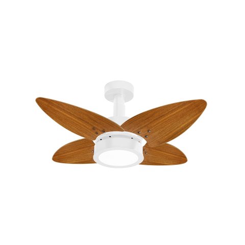 Ventilador de Teto Aspen LED Venti-delta 6000k Branco 4Pás Freijó 220V