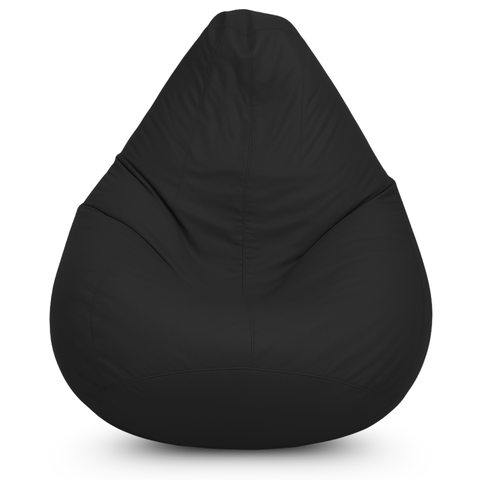 Puff Pera com Enchimento Decoração Conforto Eventos Almofadão - Preto