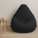 Ver imagem 4 de Puff Pera com Enchimento Decoração Conforto Eventos Almofadão - Preto